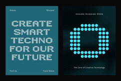 Bitcloid - Modern Futuristic Digital Dot Font Product Image 9