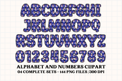 Christmas Alphabet png clipart, christmas letters doodle Product Image 3