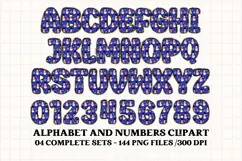 Christmas Alphabet png clipart, christmas letters doodle Product Image 3