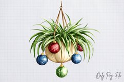 Cozy Christmas Houseplant Clipart PNG Product Image 1