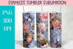 Floral Seamless Tumbler Sublimation BUNDLE Product Image 9