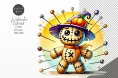 Halloween clipart, Doll clipart, Autumn clipart Product Image 1