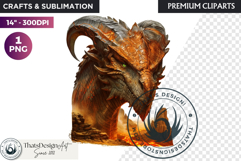 Fantasy Dragon Clipart, dragon PNG, Fantasy PNG Product Image 1