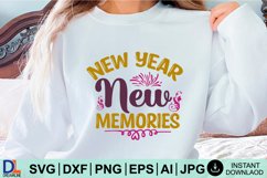 Happy New Year SVG Design, New Year SVG, New Year design Product Image 1