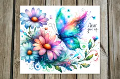 Fairy Butterfly | 4 skinny tumbler Sublimation designs PLUS2 Product Image 5