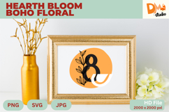 Hearth Bloom Boho Floral Monogram Product Image 1