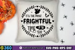 It's the most frightful time of the year SVG, Halloween Sign Product Image 3