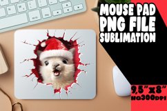 Whimsical 3D Wall Holiday Mouse Pad Product Image 1