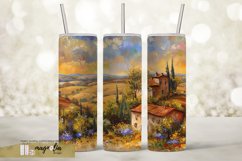 Oil painting texture seamless tumbler wrap sublimation png Product Image 2