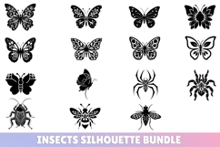 158 Birds &amp; Insects Silhouettes Stencil Mega bundle SVG Product Image 9