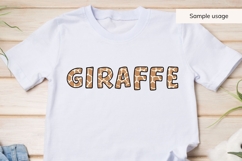 Giraffe Print Alphabet SVG | Animal Letters Product Image 9