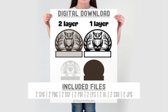 Owl SVG Laser Cut Files | Name Sign Vector | Cricut DXF PNG Product Image 9