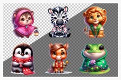 Cute baby animals bundle, Baby animals clipart, Animals Product Image 2