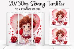Valentine&#039;s Day Skinny Tumbler - Sublimation Tumbler Design Product Image 1