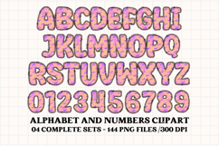 Halloween Alphabet png clipart, halloween letters doodle Product Image 3