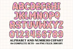 Halloween Alphabet png clipart, halloween letters doodle Product Image 3