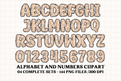 Fall Autumn Alphabet png clipart, fall autumn letters doodle Product Image 3