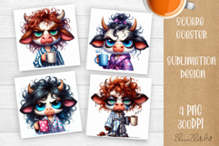 Sarcastic animal Coffee Mug Sublimation, Quotes Coaster Product Image 1