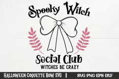 Spooky Social Club SVG, Spooky witch social club witches be Product Image 1