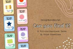 Can you find it? Educational Color Flashcards Game Product Image 1
