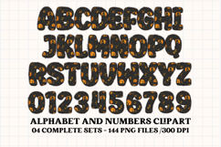 Halloween Alphabet png clipart, halloween letters doodle Product Image 3