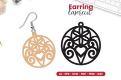 Earring Lasercut SVG - Lasercut Template Product Image 10