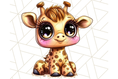 Safari Animals Clipart Png, Cute Kawaii Style for Crafts Product Image 5
