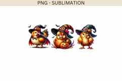 Halloween Chickens PNG for Shirt, Cute & Funny Chicken Product Image 5