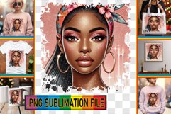 Dazzling TSHIRT Ideas PNG, Afro Girl Product Image 1