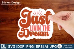 Motivational sticker design, Inspirational sticker design Product Image 1