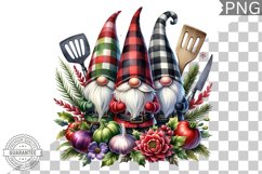 Christmas kitchen Gnome Sublimation - Clipart PNG Design Product Image 1
