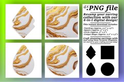 Keychain Marvels: 3D Marble Patterns Product Image 1