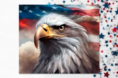 American Flag & Eagle | USA Skinny Tumbler Sublimation Product Image 9