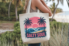 Salty soul PNG sublimation |Beach &amp; Summer PNG T-Shirt Product Image 5