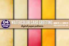 Watercolor Card Greeting Digital Paper Background Bundle PNG Product Image 10