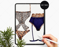Boudoir Lingerie Clipart Portrait Creator Product Image 8