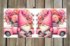 Spring gnome &amp; pions | flowers Mug Sublimation design bundle Product Image 9