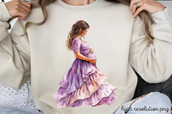 Mothers Day Pregnant Sublimation PNG Product Image 1