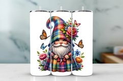 Cute Gnome Tumbler Wrap Sublimation PNG Design Product Image 1