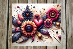 Fairy sunflowers | straight skinny tumbler sublimation Product Image 9