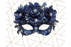 Vintage Garden Masquerade Floral Eye Mask PNG Clipart Product Image 5