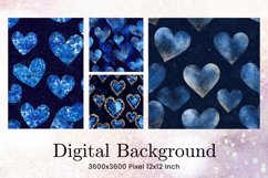 Heart Valentines Background Love Pattern Wallpaper Product Image 1