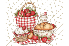 Cottagecore Strawberry Kitchen PNG Clipart, Retro Fruit Png Product Image 5