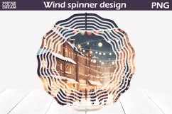 Retro Christmas Wind Spinner | Winter Wind Spinner Product Image 1