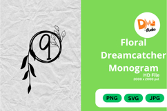 Floral Dreamcatcher Monogram - Boho Inspired Letter Frames Product Image 1