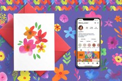 Abstract art therapy art Digital Paper Set - Scrapbook Paper Product Image 2