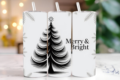Merry &amp; Bright Svg | Christmas Svg | Svg Cut Files Product Image 1