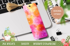 Flowers Bookmark Printable, Glitter Bookmark Design Product Image 1