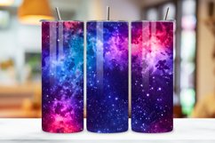Cosmic Nebula Glitter Ombre Tumbler Wrap, seamless wrap png Product Image 3