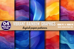 Vibrant Rainbow Graphics Backgrounds Bundle JPG Product Image 10